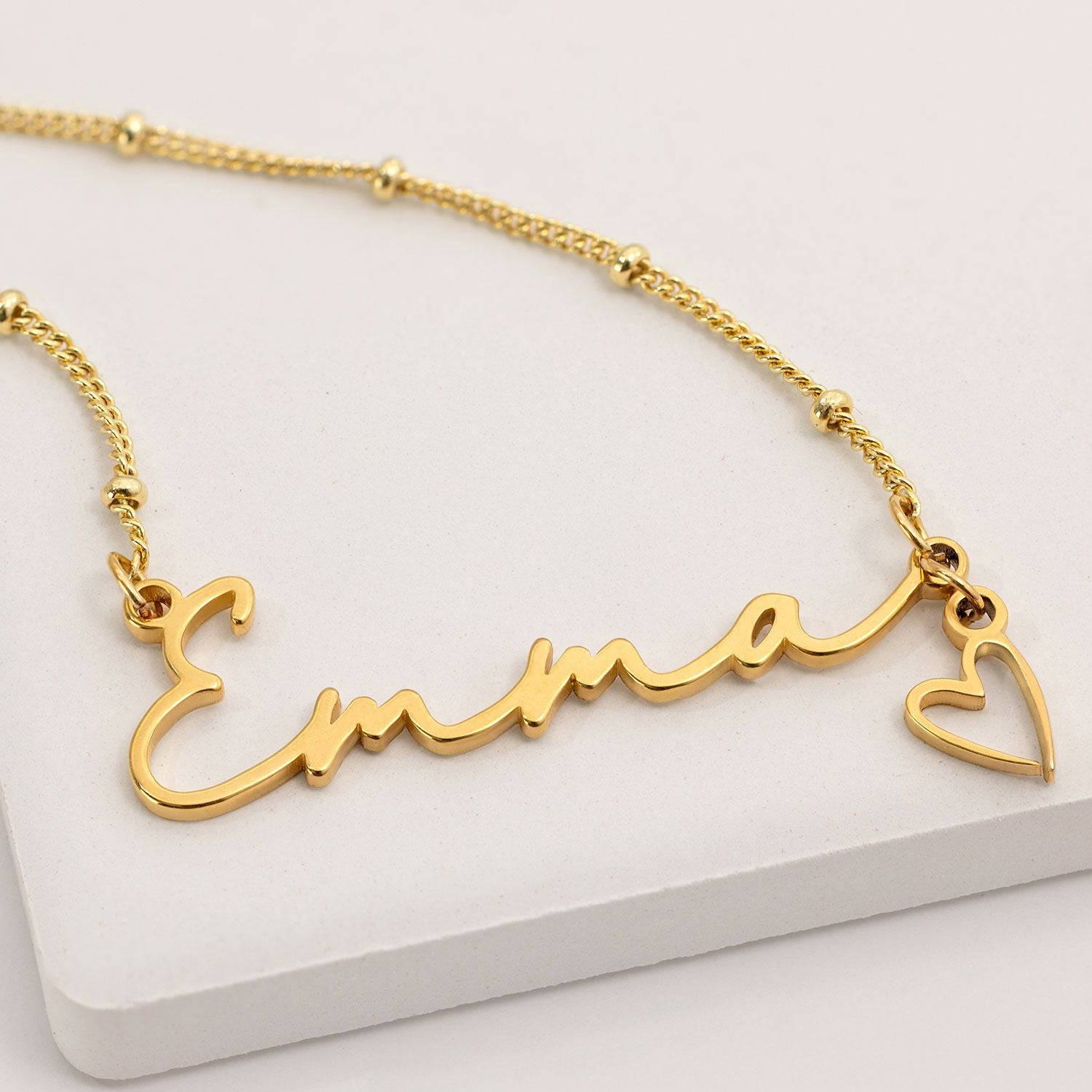 Name Necklace & Charm - HeyBigDay