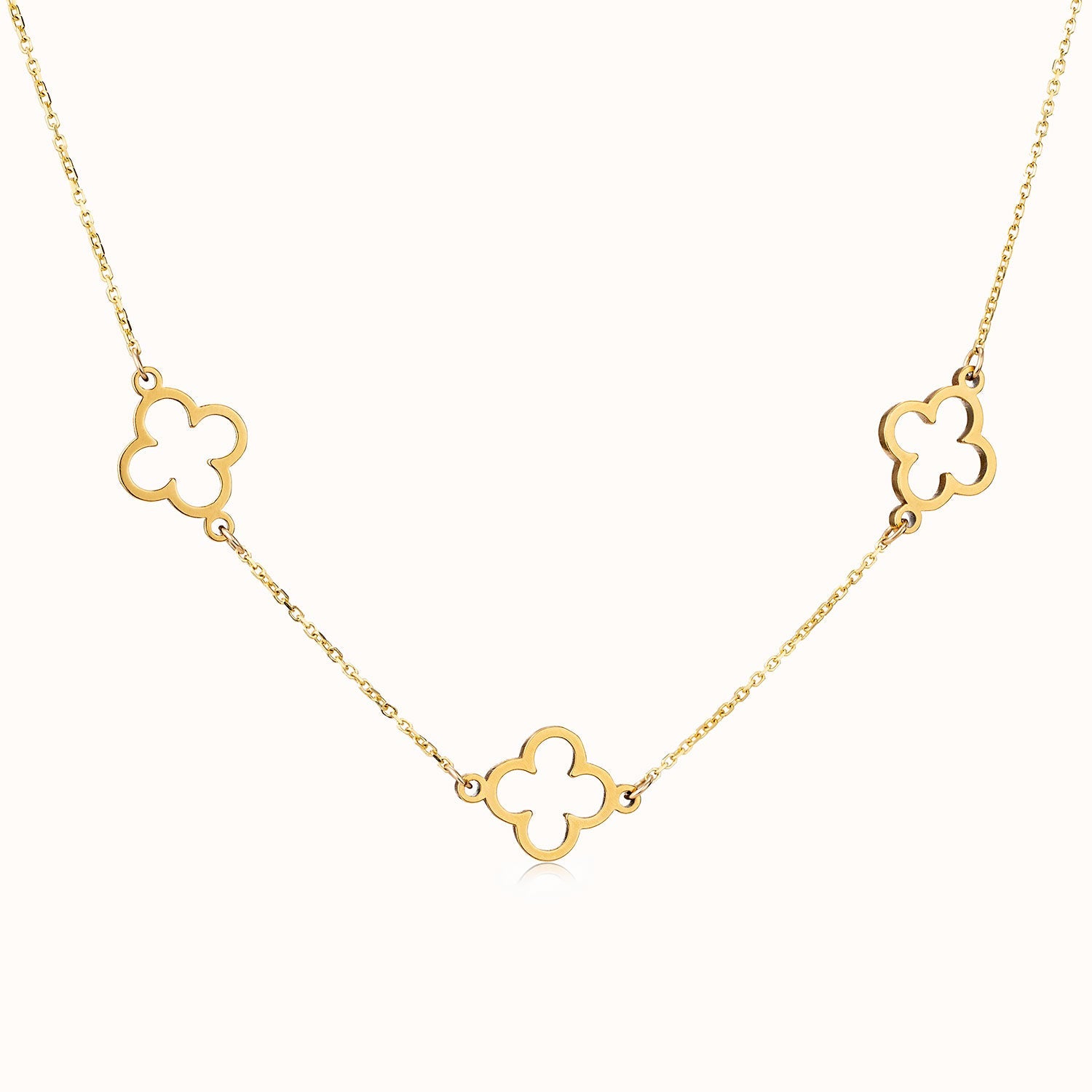 Multi Clover Necklace by G&M gigi Necklaces