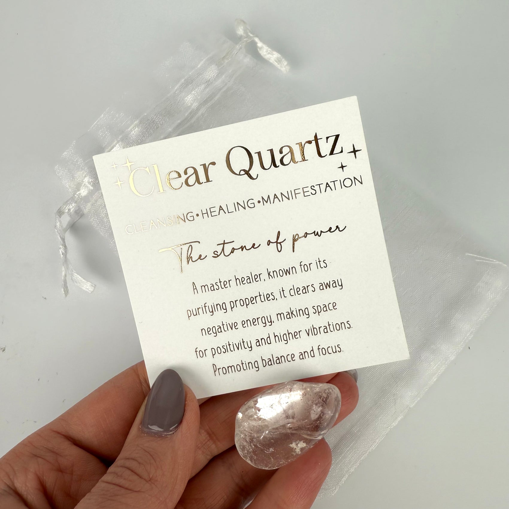 Clear Quartz Crystal - HeyBigDay