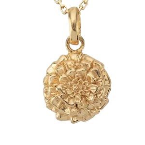 Gold - October Marigold & Cosmos Pendant addon