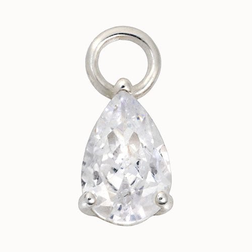 Silver Teardrop Charm addon