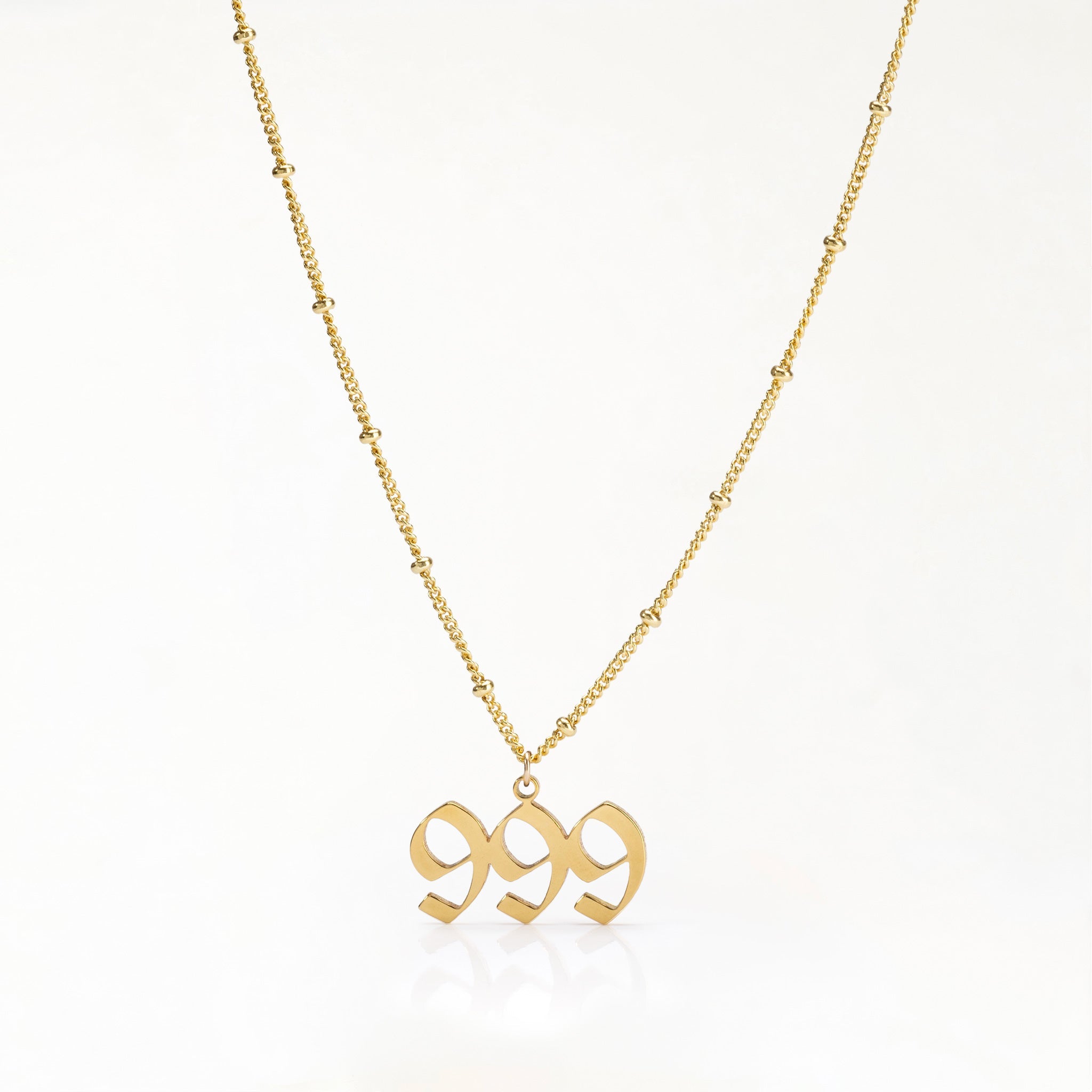 Angel Numbers Necklace 1010 111 18k gold plated