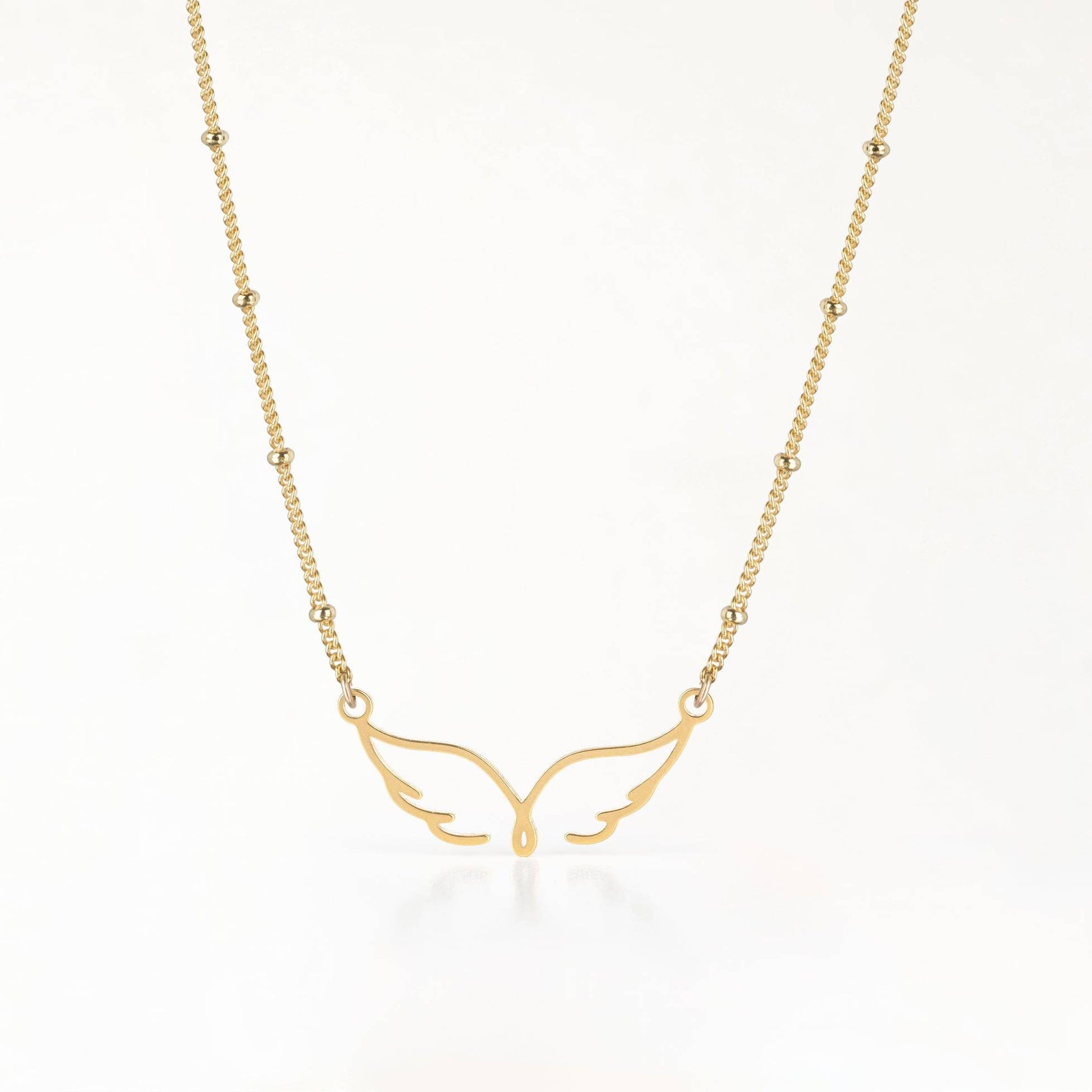 Angel Wings Necklace 18k gold plated angel Gift