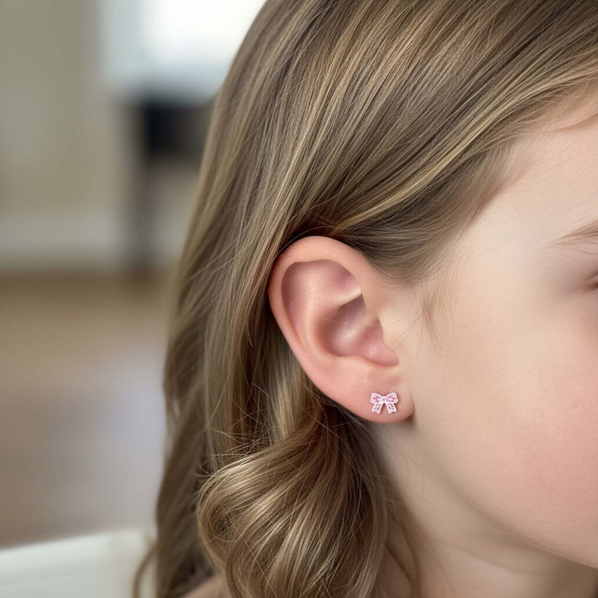 Kids Bow Stud Earrings kids