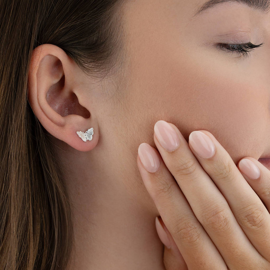 Admiral Butterfly Stud Earrings 18k gold plated Gift jewellery