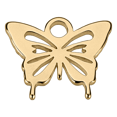 Gold Butterfly Pendant addon