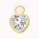 Gold Crystal Heart Charm addon