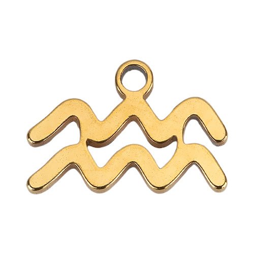 Gold Aquarius Charm addon
