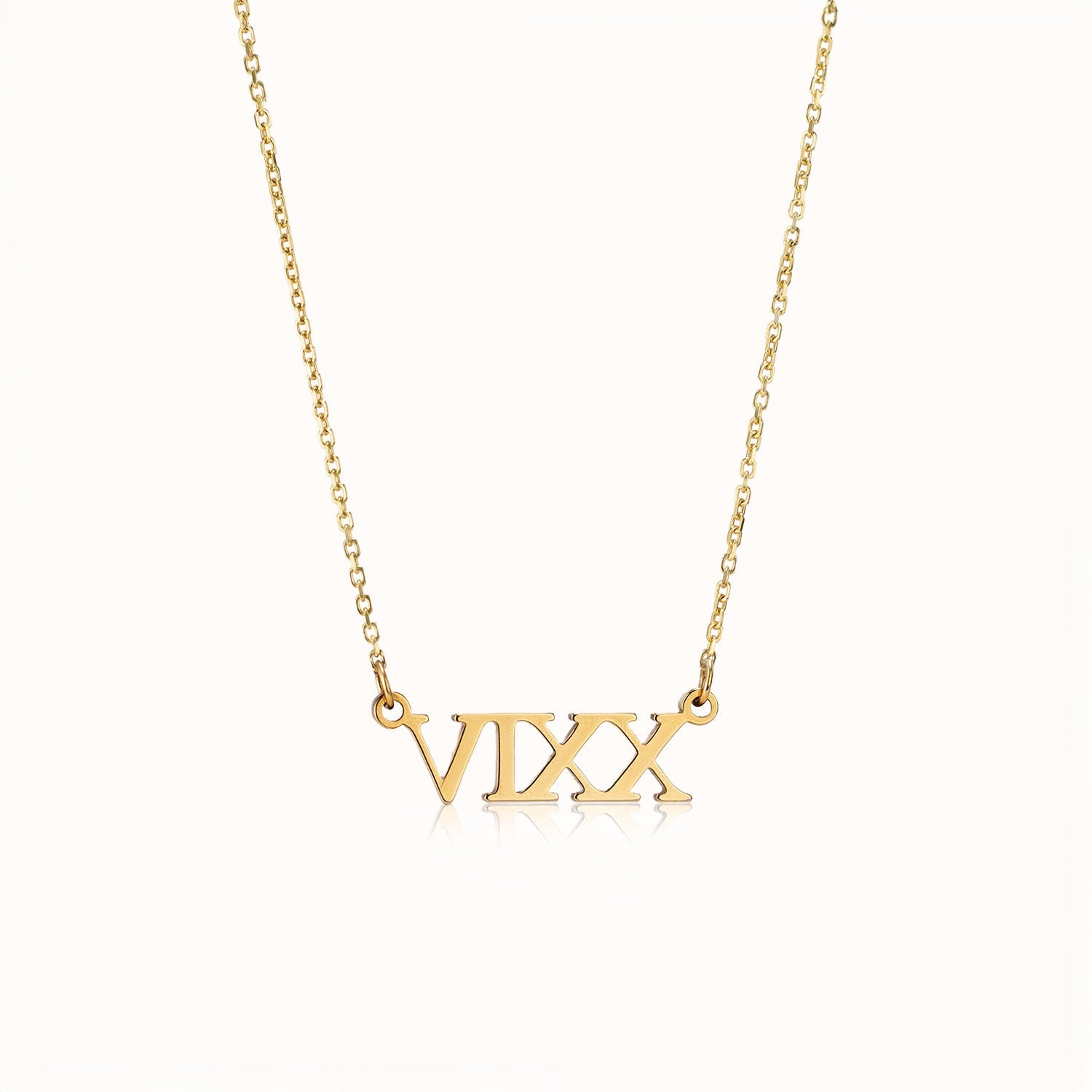 Roman Numeral Necklace by G&M gigi Necklaces personalised