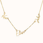 Personalised Triple Name Necklace personalised name three name triple
