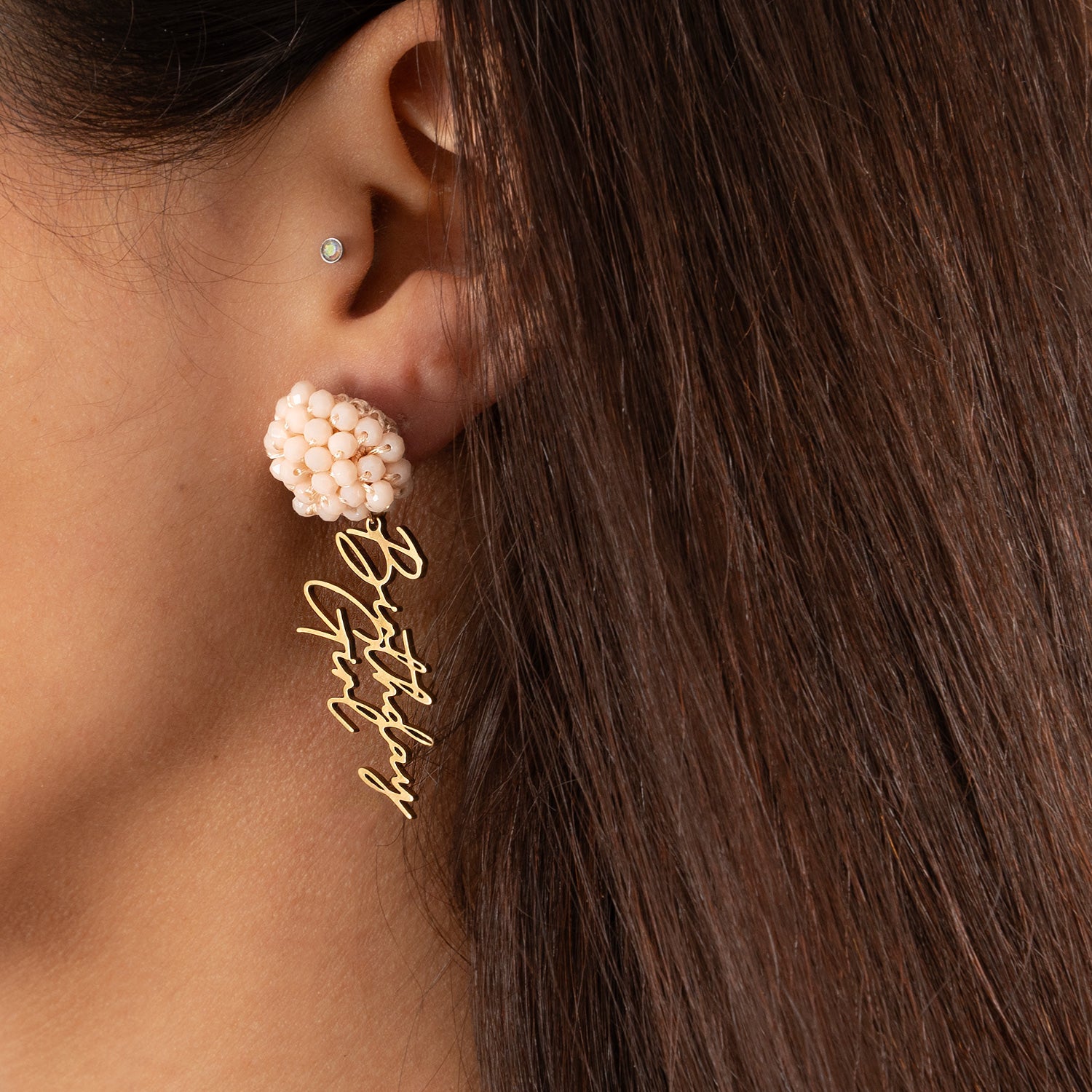 Gold Plated Birthday Girl Earrings