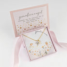 Kids Initial & Guardian Angel Charm Necklace children gift box kids