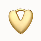 Gold Puffy Heart Charm addon