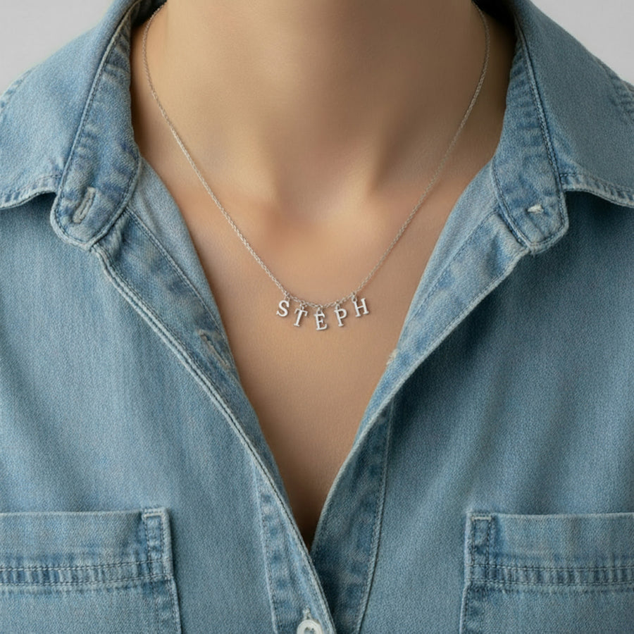 Custom Initial Name Necklace 18k gold plated jewellery Necklaces