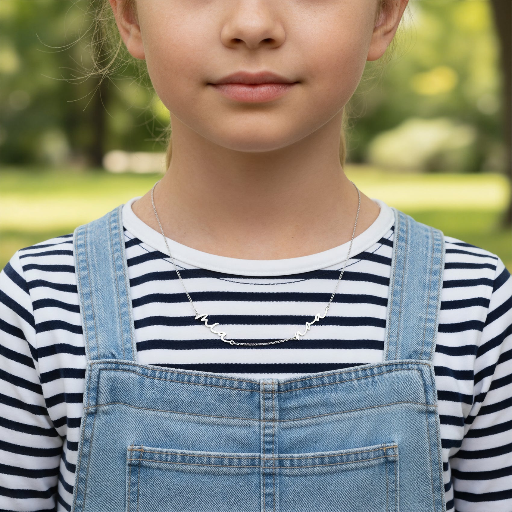 Kids Double Name Necklace children kids kids necklace