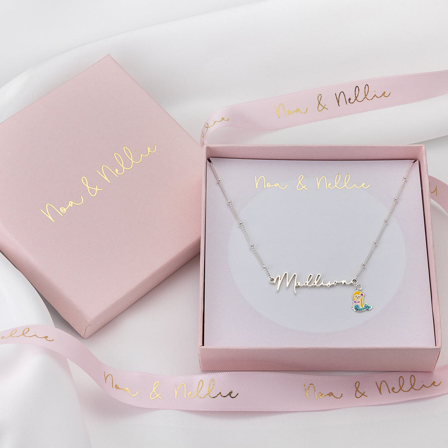 Kids Name Necklace & Charm kids
