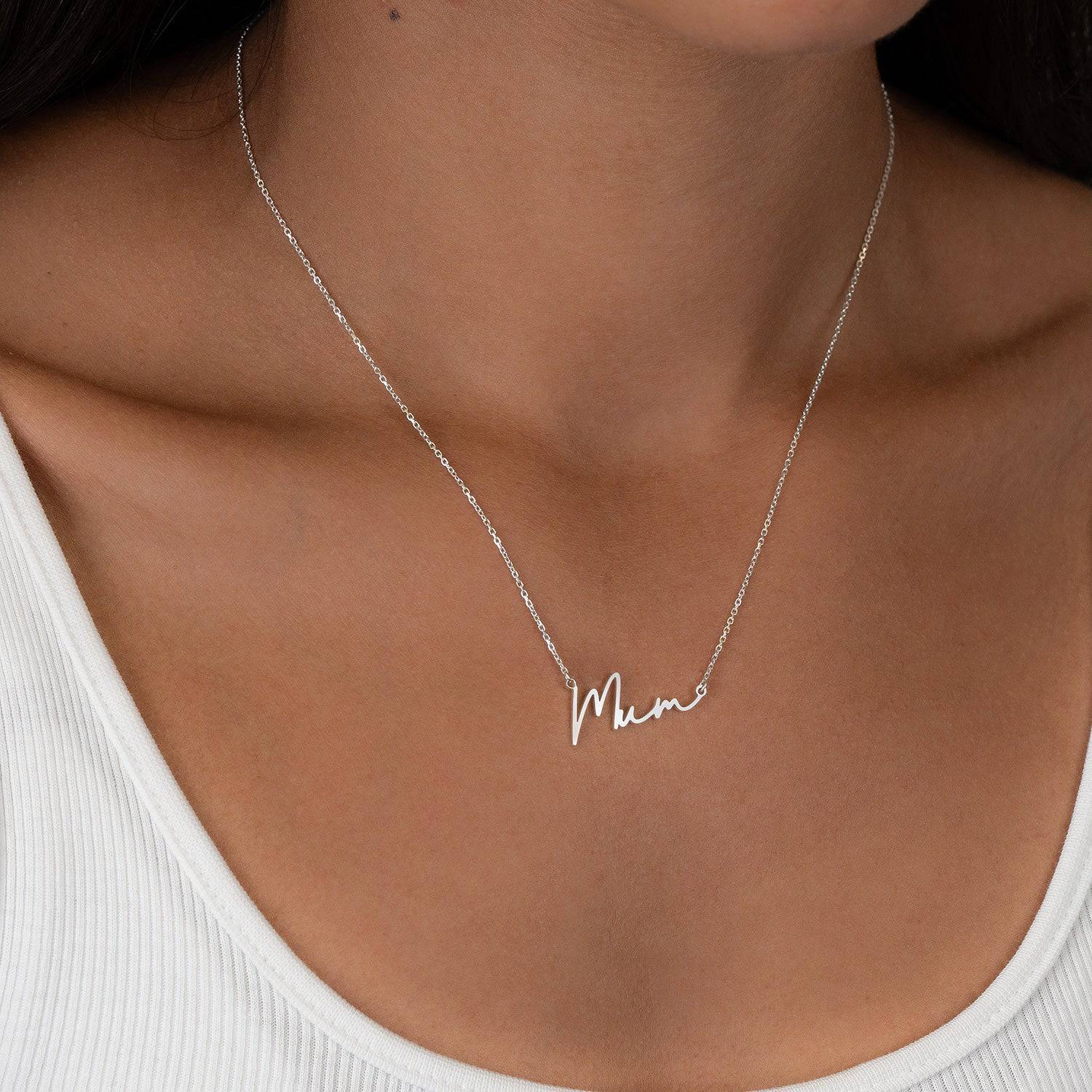 "Mum" Necklace in Silver or Gold