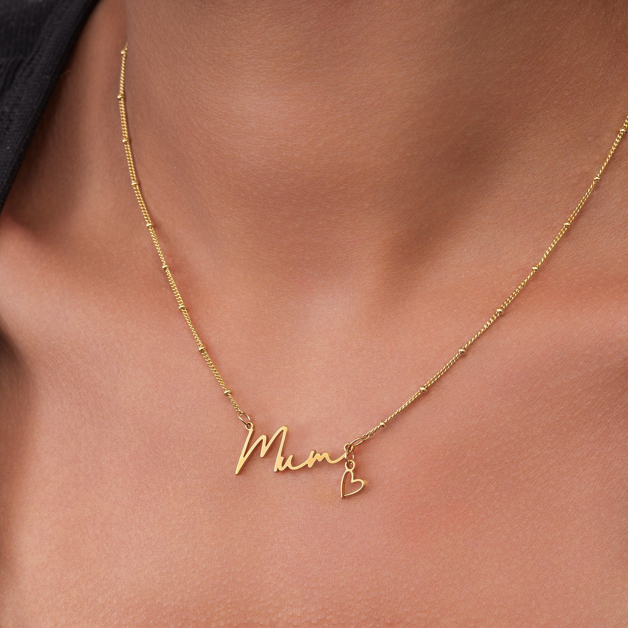 Mum Necklace with Heart Charm mothers day mum mummy