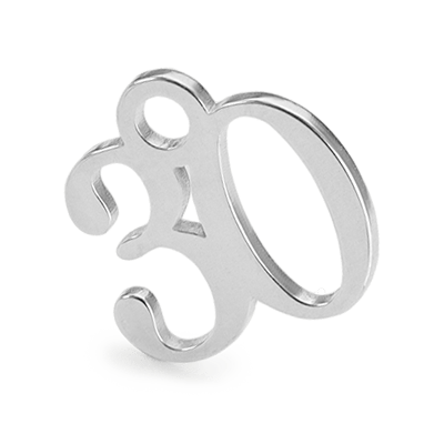 Silver Number Charm addon