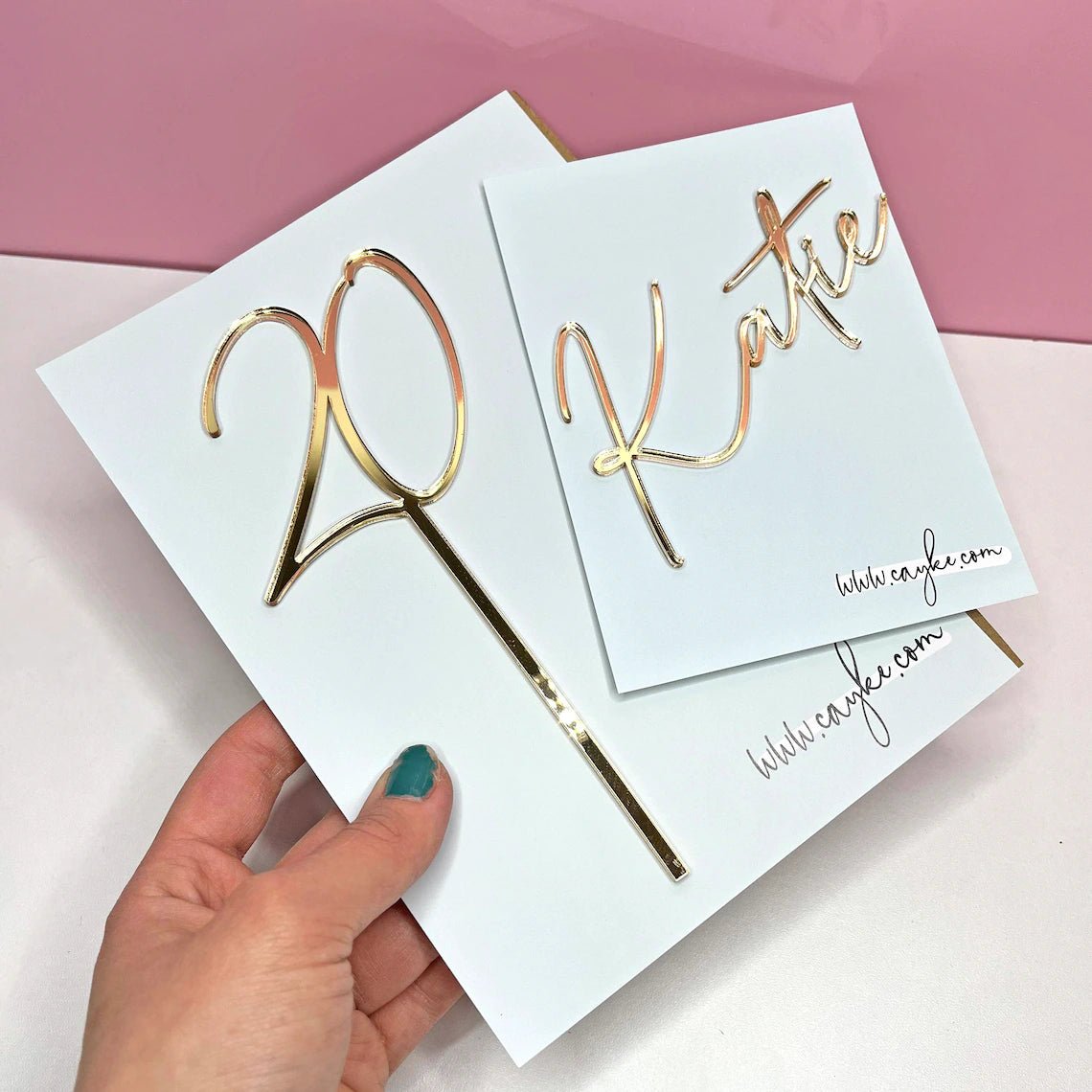 Personalised Any Age & Name Cake Topper Set cake topper