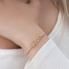Personalised Name Bracelet 18k gold plated jewellery personalised