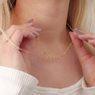 Personalised Name Necklace 18k gold plated custom jewellery custom necklace