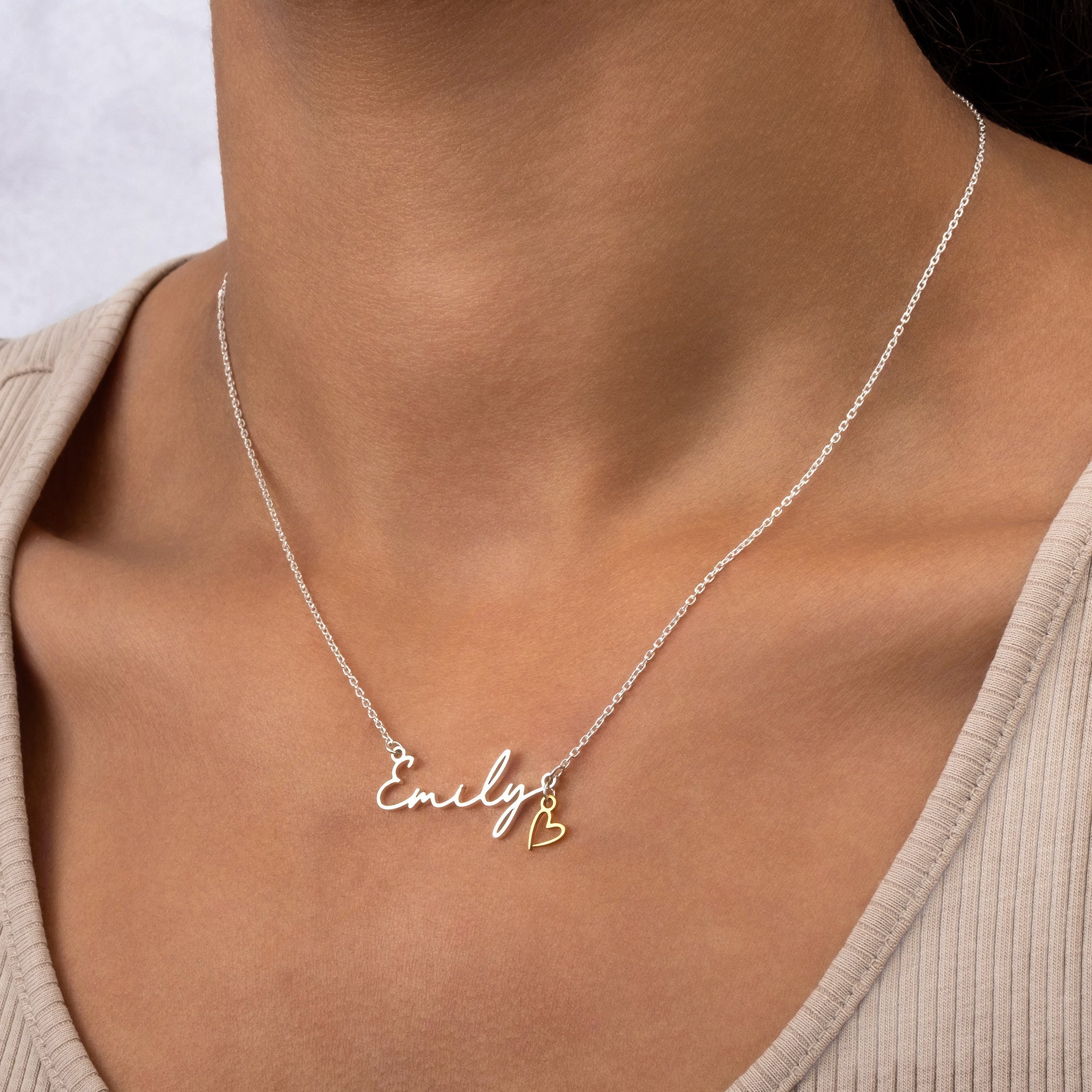 Personalised Name Necklace 18k gold plated birthday birthday gift