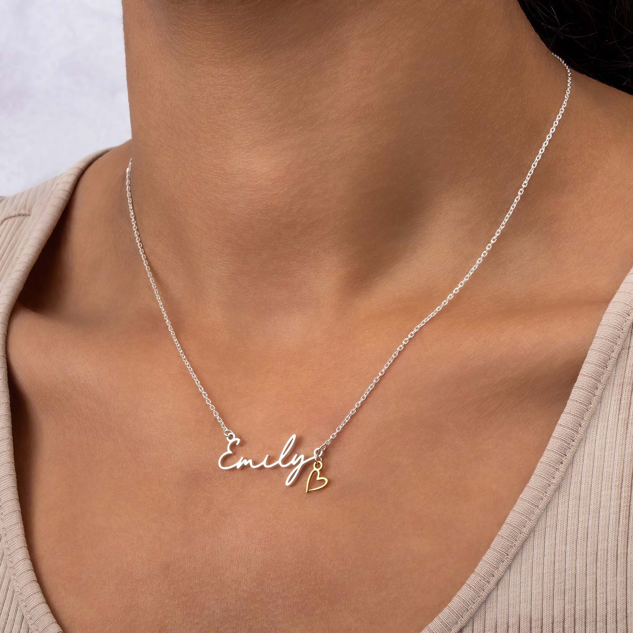 Personalised Name Necklace 18k gold plated birthday birthday gift