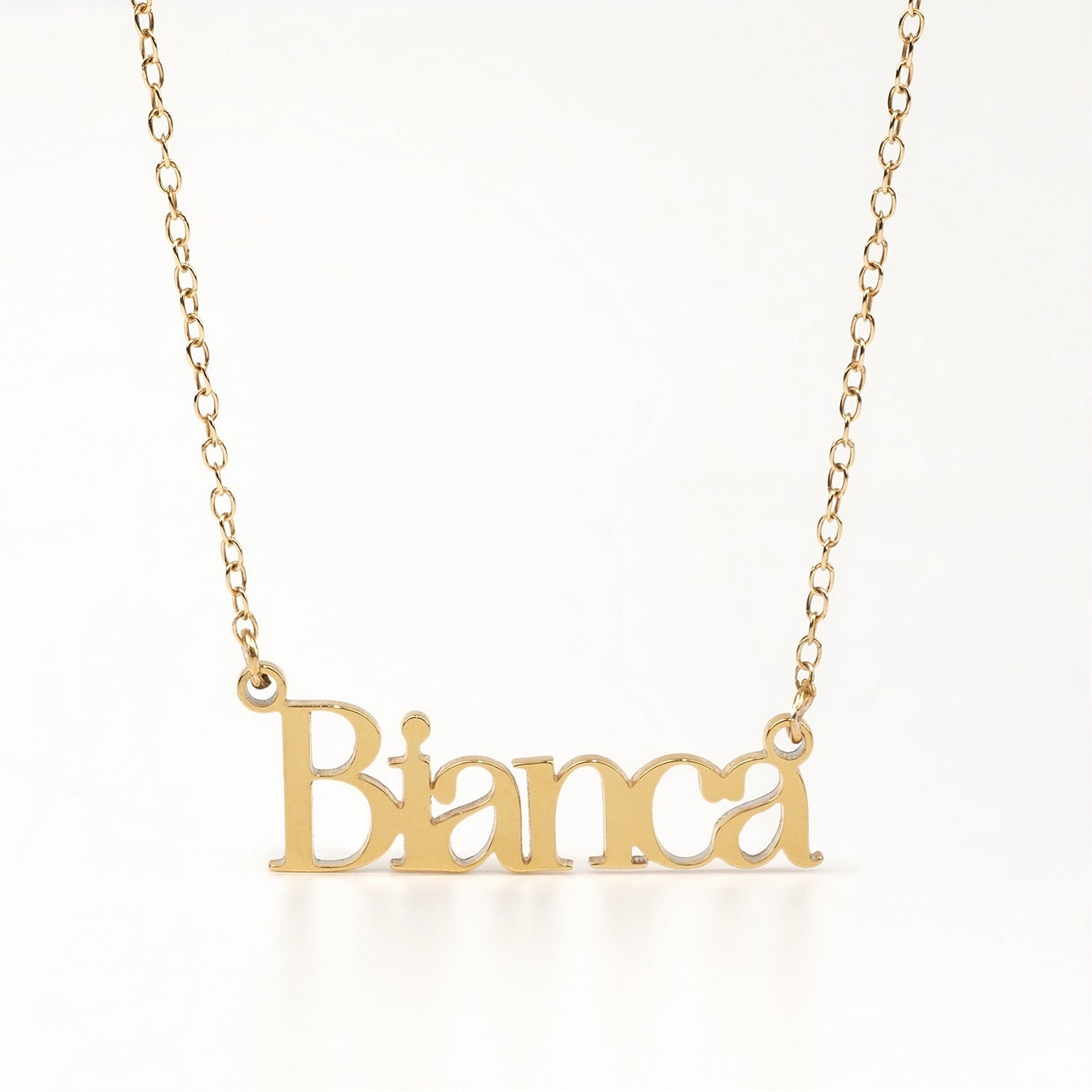 Personalised Name Necklace 18k gold plated birthday birthday gift