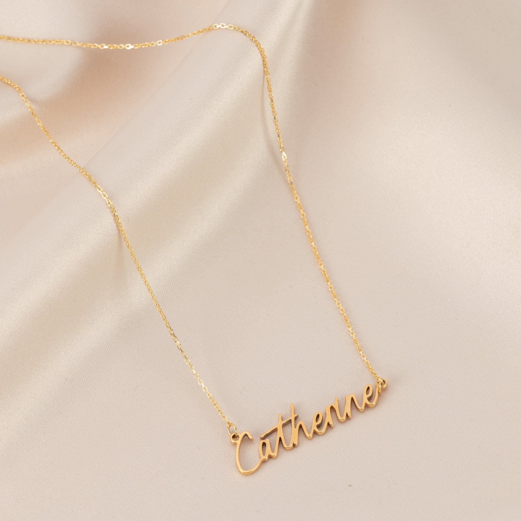 Personalised Name Necklace 18k gold plated custom jewellery custom necklace