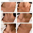 Personalised Quadruple Name Necklace 4 name gold multiple