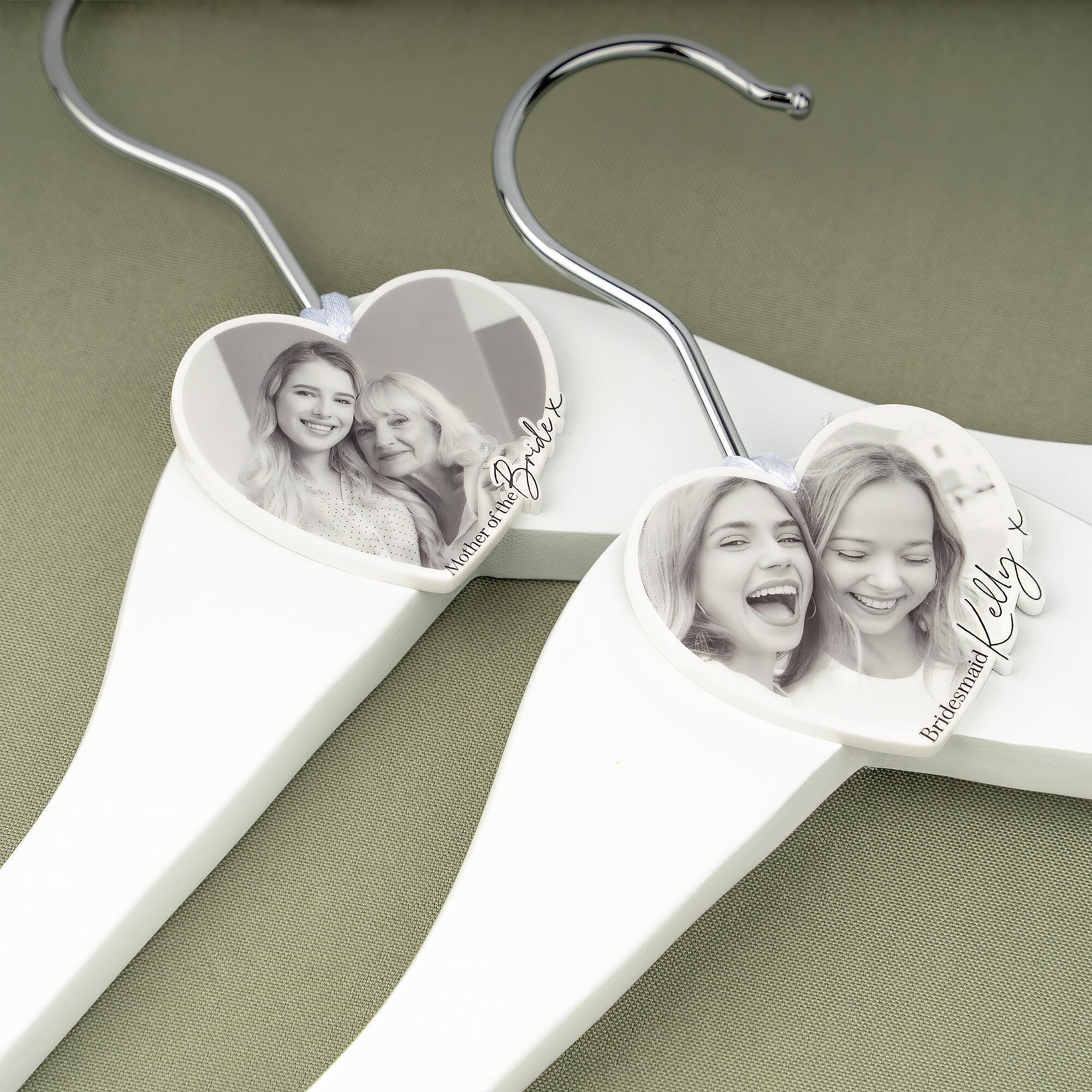 Custom Bridesmaid Acrylic Coat Hanger Plaque HeyBigDay