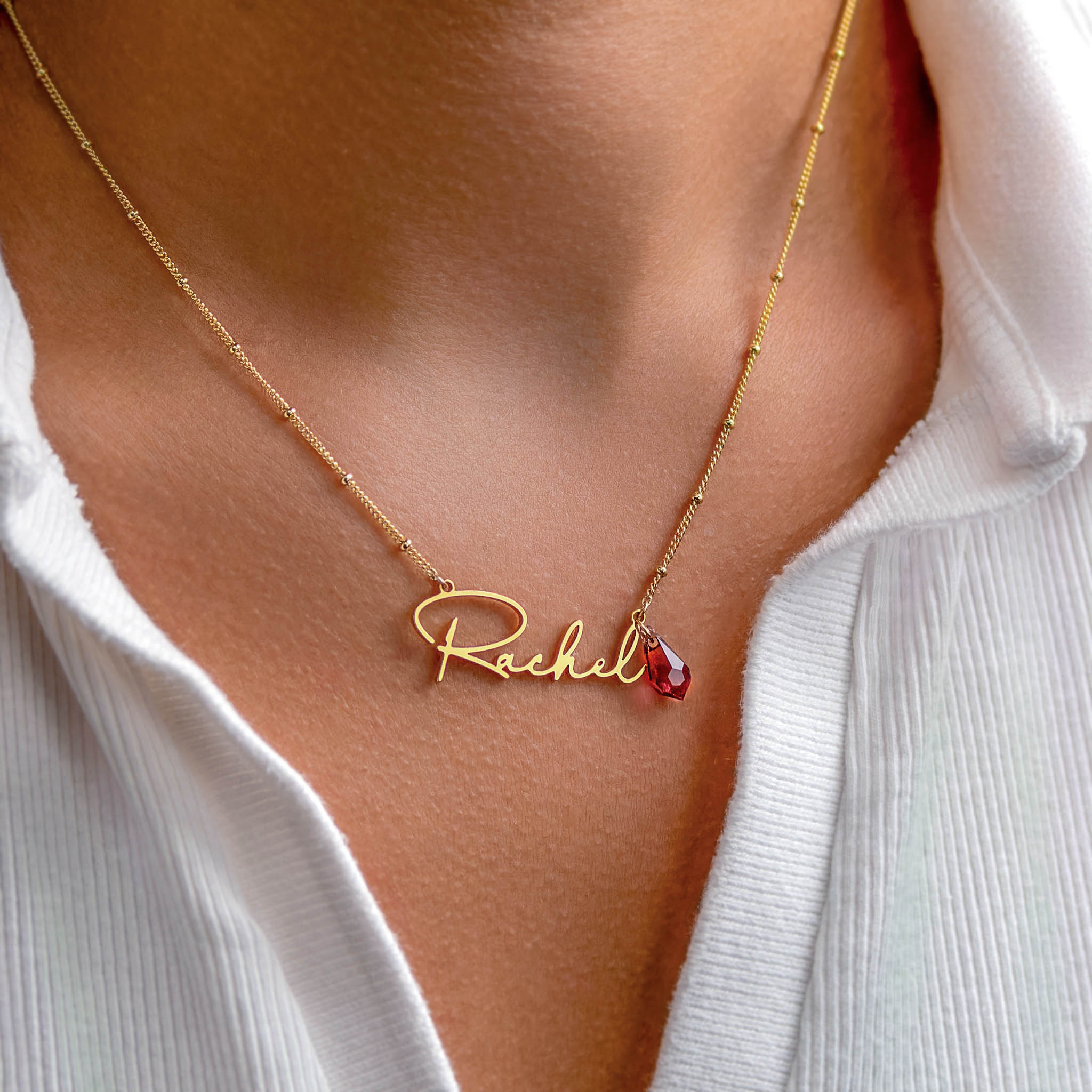 Custom Name Necklace – Available in 6 Style Choices 18k gold plated birthday birthday gift