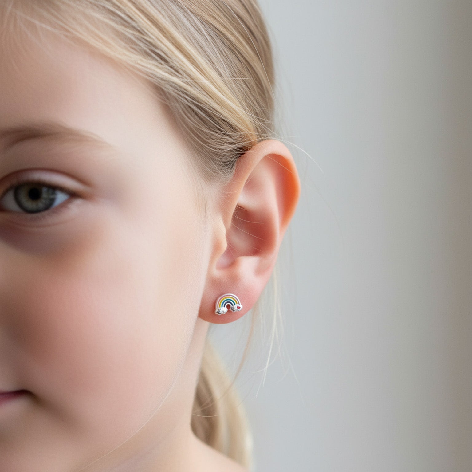Kids Rainbow Stud Earrings kids