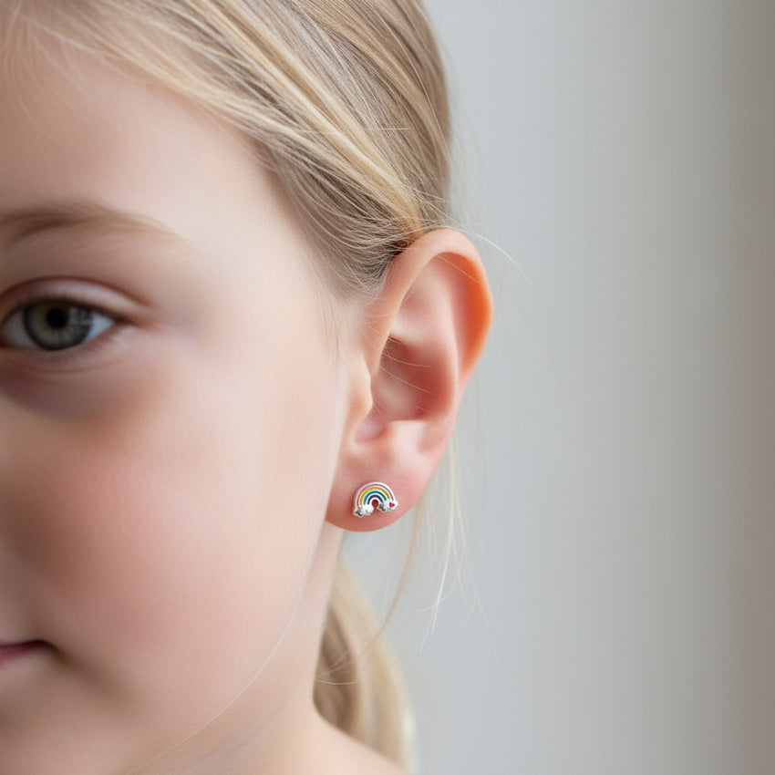 Kids Rainbow Stud Earrings kids