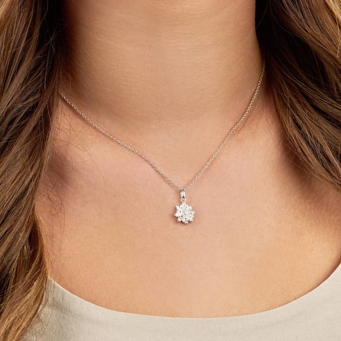 Birth Flower Necklace 18k gold plated birth flower birthday