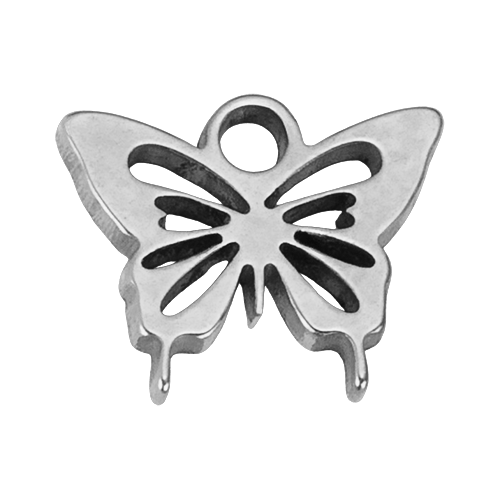 Silver Butterfly Charm addon