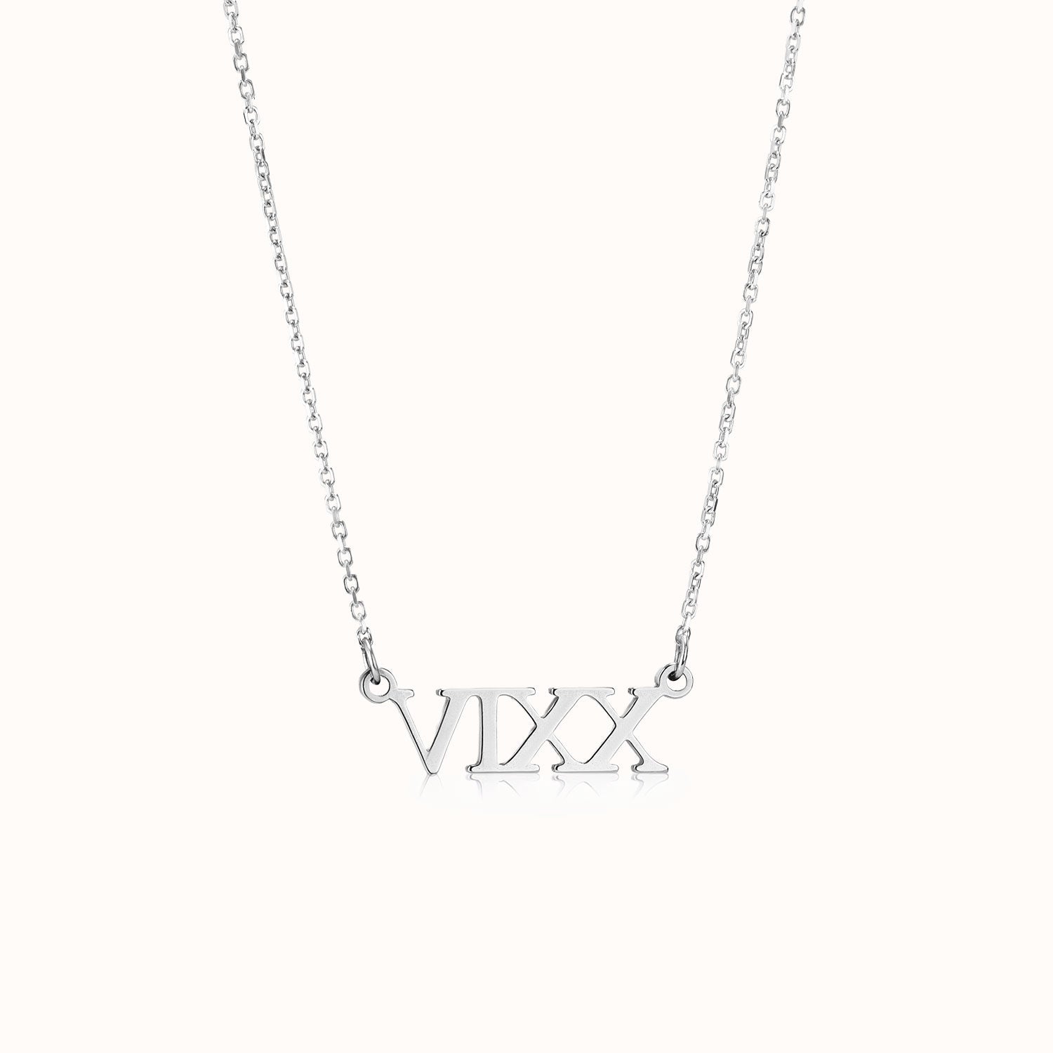 Roman Numeral Necklace by G&M gigi Necklaces personalised