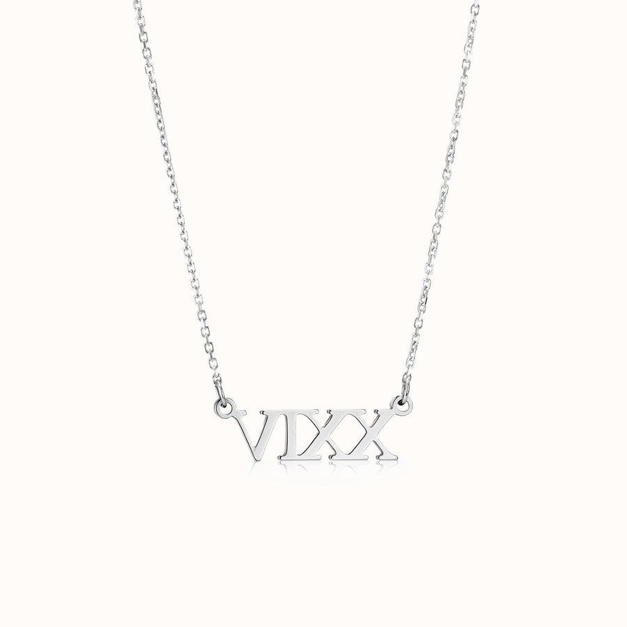 Roman Numeral Necklace by G&M gigi Necklaces personalised