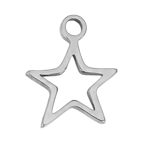 Silver Hollow Star Charm addon