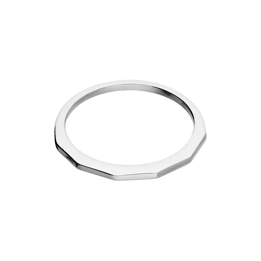 Silver Pentagonal Ring ring