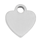 Silver Plain Heart Charm addon