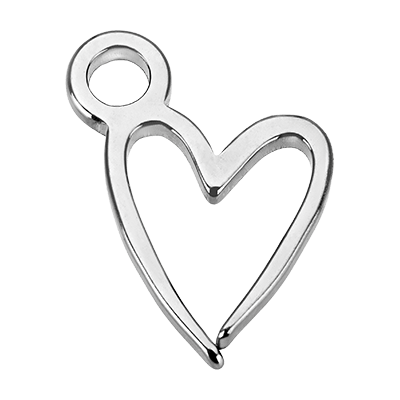 Silver Signature Heart Pendant addon
