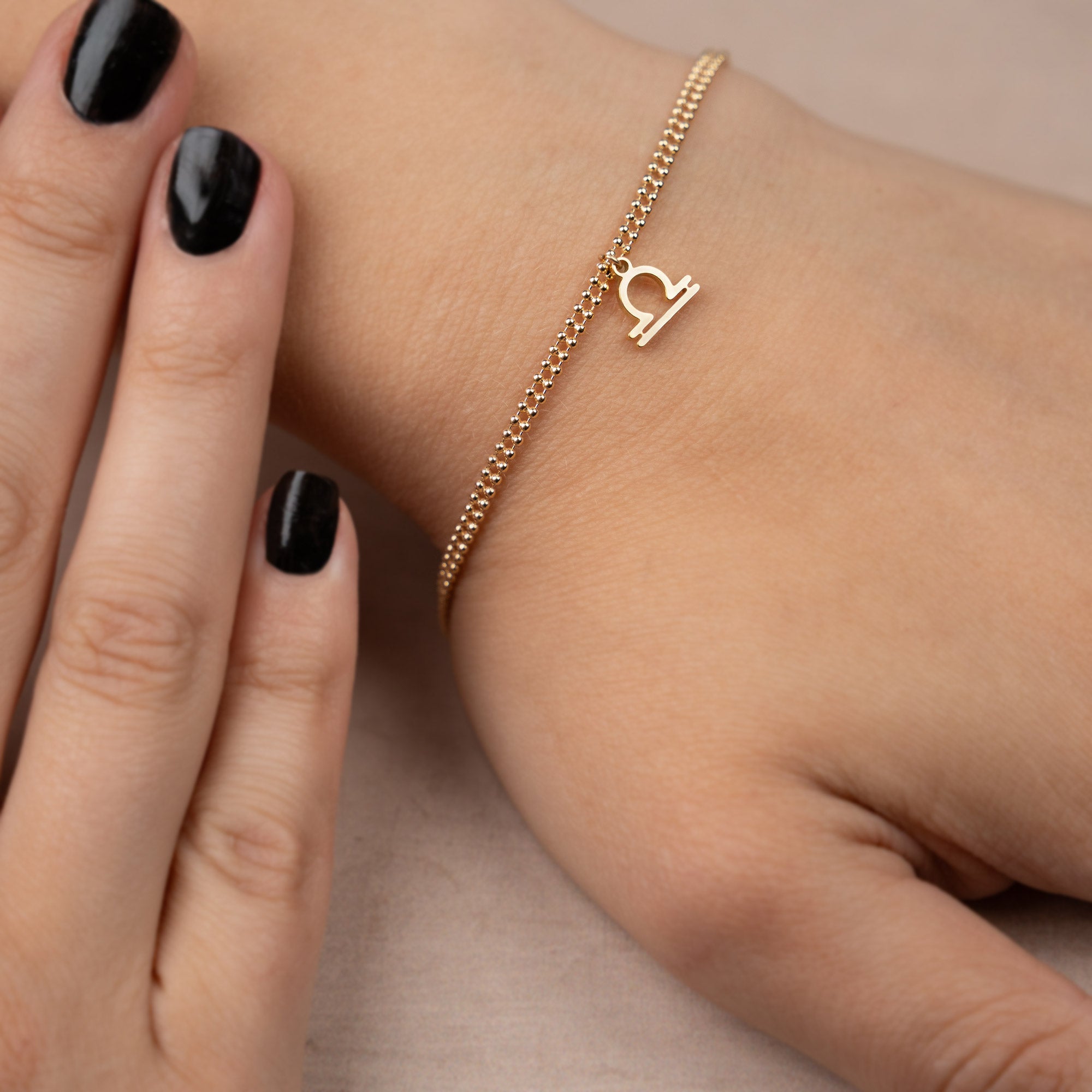 Star Sign Double Row Beaded Bracelet bracelet gold silver
