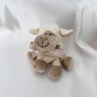 White Mini Sheep Soft Toy with Personalised Plaque sheep