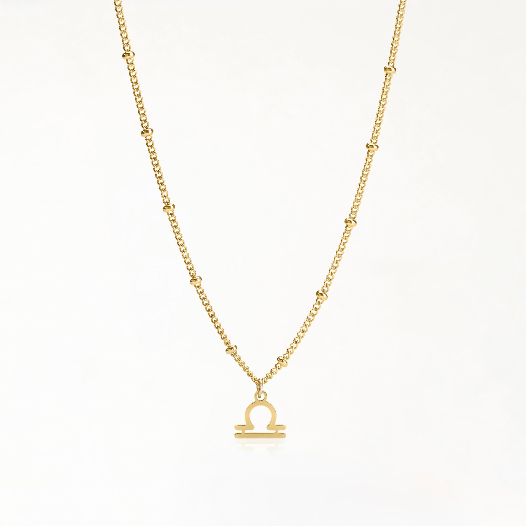 Zodiac Star Sign Astrology Necklace 18k gold plated astrological chain birthday